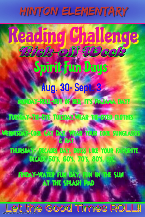 Elementary Reading Challenge Spirit Week