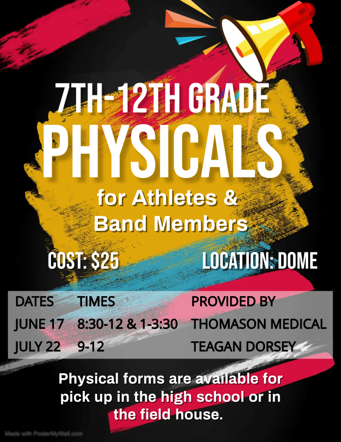 7-12 Grade Physicals